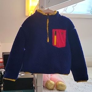 Blue Fleece Polo sweater size 4T